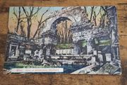 Vintage Postcard Ruine in Schoenbrunner Schlosspark, Wien, Austria - free standard postage