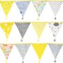 NEW SALE | Fabric Bunting Banner with Tassel, 3.3M Double Sided Cotton Tassel Banner Image 4