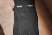 Black Seamless Breathable Sports Top, one size