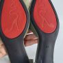 KOUAIDI moss green leather pointed flats with ankle strap - Sz 41 (Fit7UK) - Bnwot Image 4
