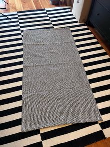 Ikea rug, black and white, dimensions: 77x152cm