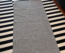 Ikea rug, black and white, dimensions: 77x152cm
