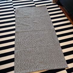Ikea rug, black and white, dimensions: 77x152cm