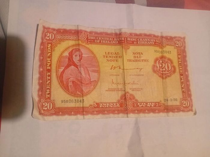 Old irish pound note