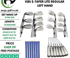 Cobra Forged Tec One Irons / 5-Pw-Gw / KBS S-Taper Lite Regular / Left Hand