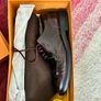 Tods lace up burgundy leather shoe Image 8