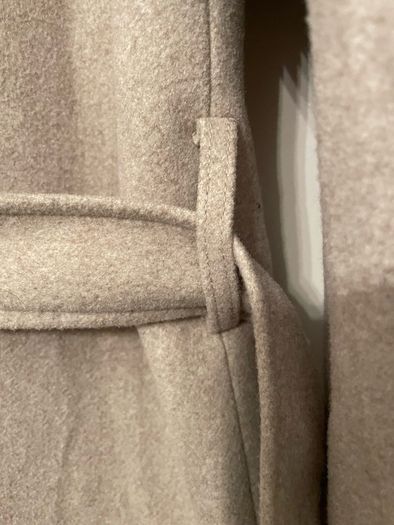 beige long coat