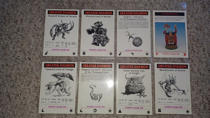 Warhammer Space Marine Cards Collection