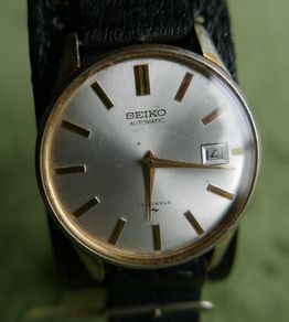 Vintage 1971 SEIKO SPORTSMATIC Automatic Hand Winding Mens Gents 17J WATCH 7005-2000 works well