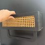 Black rattan shelf Image 2