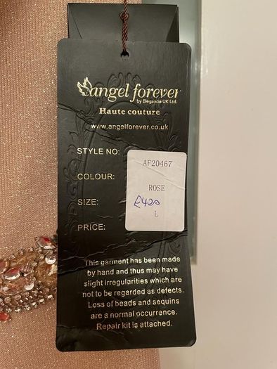 Rosie Closet Rose Gold Debs/Occasion dress Reduced