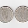 Ireland, 2 x 1928 Florins, 2/-, Saorstat Eireann, 75% Silver Coins, coins seem to be cleaned (No: 455) Image 2
