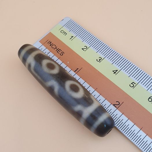 Vintage Himalayan Tibetan 4 Eyes Agate Dzi Bead Amulet
