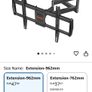 New ELIVED TV Wall bracket with 962mm Long Reach for Most 42-75 Inch TVs Image 2