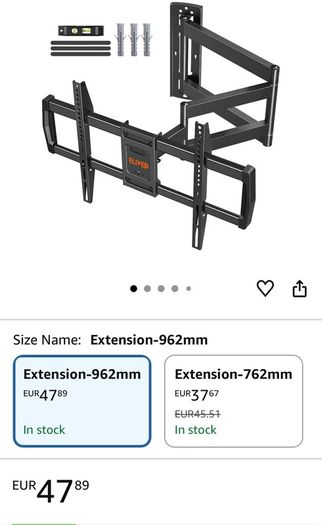New ELIVED TV Wall bracket with 962mm Long Reach for Most 42-75 Inch TVs