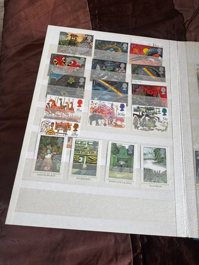 Mint UK album with stamps