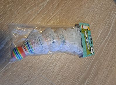 NEW 5 Plastic Badminton Shuttlecocks