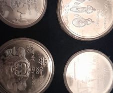 3x Canadian 1976 Montreal Olympics Silver Coins Display boxes
