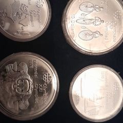 3x Canadian 1976 Montreal Olympics Silver Coins Display boxes