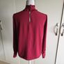 zara deep red blouse uk 10 Image 4