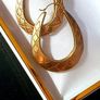 Vintage Hallmarked 9ct Gold Hoop Earrings Image 6