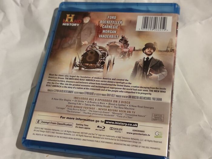 The Men Who Built America 3 disc Blu-ray