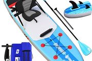SUP Board Set Stand Up Paddling Board Inflatable Paddling Surfboard Water Sports Kayak Seat Complete Accessory 305 x 76 x 15 cm Up to 110 kg