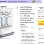 Baby Bottle Sterilizer and Dryer, 6-in-1 Electric Steam Sterilizer for Baby Bottles, Pacifier, Breast Pump- Touch Screen & Auto-Off Bottle Sanitizer, White Image 7