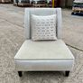 Grey velvet low accent chair (Kelly Hoppen interior designer) Image 3