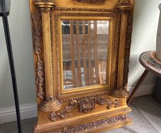 Ornate Gold Gilt Mirror 85 X 59 cm