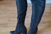 Sexy Black Boots with sparkles