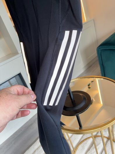 Ladies Black Adidas 7/8 Running Leggings