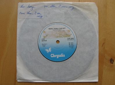 Leo Sayer - More Than I Can Say 7inch Single