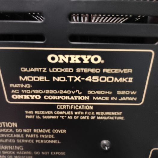 Onkyo TX 4500 MKII Giant Stereo Receiver 85w pc can run 3 Sets of Speakers has dual phono stage inputs Quartz-Locked beast absolutely mint like New fully professionally serviced