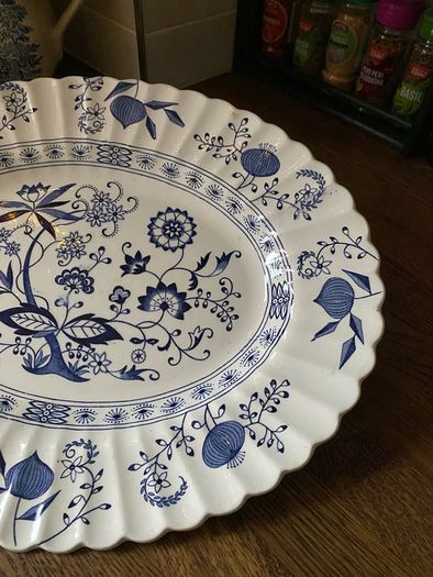 J & G Meakin Blue Nordic England Ironstone Platter