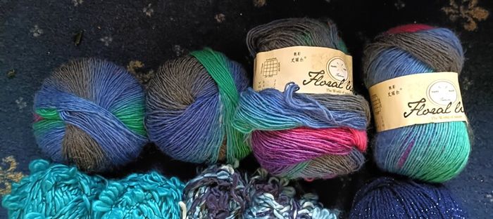 Knitting Yarn ( In Blues )