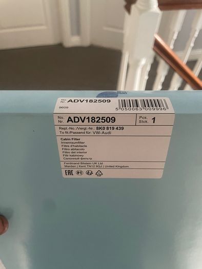 Audi a4 pollen filter