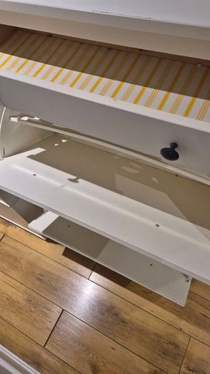 IKEA HEMNES Shoe Cabinet with 2 Compartments & Drawer - White