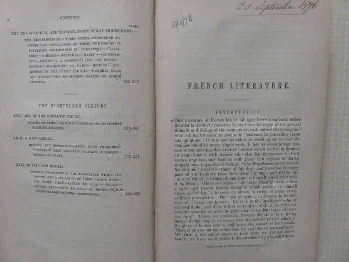 Handbook of French Literature . Historical , biograaphical and critical.