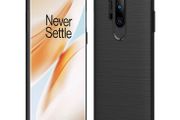 Black Carbon Fibre Style Case For OnePlus 8 PRO  Shockproof Armour Back Cover