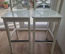Ikea INGOLF stools pair