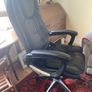 High Back Executive Office Chair, Black Faux Leather, Excellent Condition Image 3