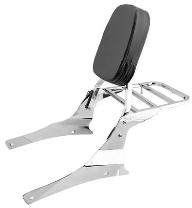 Backrest For Suzuki Intruder Motorcycle Passenger  Bar Luggage Rear Rack