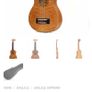 Risa Slimline flamed maple soprano ukulele new with padded case Image 6