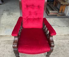 Antique Mahogany Framed Arm Chair