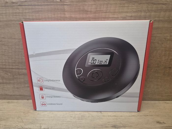 Portable CD Player, 7 Hour Battery Playtime, Compact Discman with Earphone