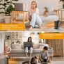Portable Mini Electric Heater - 900W Energy Efficient Quiet Space Heater, 3 Modes, Tip-Over/Overheat Protection, 45dB Quiet Operation, PTC Ceramic Heater Fan for for Bedroom, Office & Home [Energy Class A] Image 4