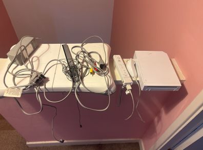wii console, balance board, remote,motion plus, nunchuck