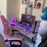 White gaming desk Image 2
