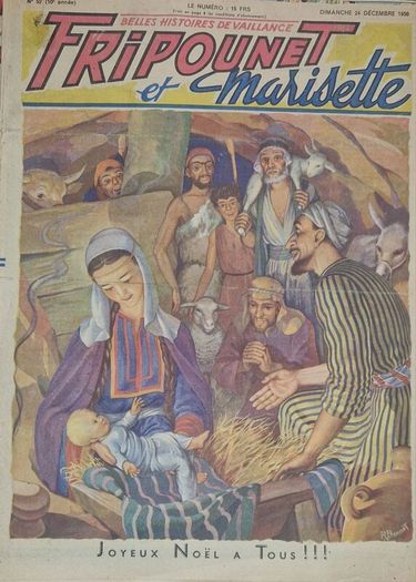 17x rare 1950 fripounet & marisette - inc. christmas eve issue #52